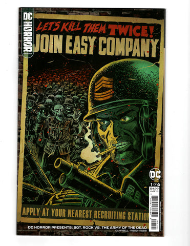 SGT ROCK vs THE ARMY OF THE UNDEAD issue 1 VARIANT --FRANCESCO FRANCAVILLA COVER -- Comic Book