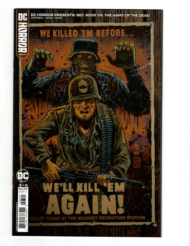SGT ROCK vs THE ARMY OF THE UNDEAD issue 3 VARIANT --FRANCESCO FRANCAVILLA COVER -- Comic Book