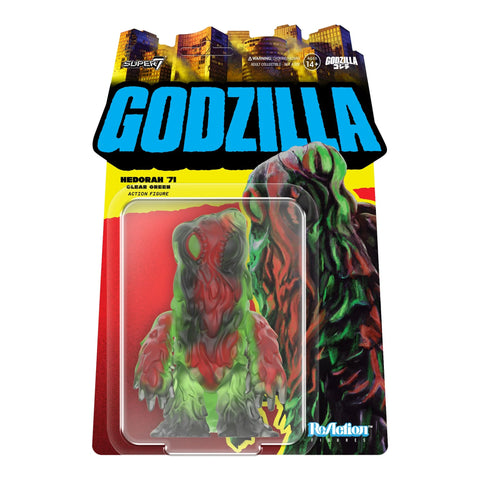 GODZILLA HEDORAH CLEAR GREEN REACTION ACTION FIGURE Super 7 ReAction Figure