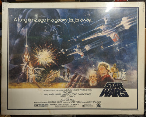 STAR WARS ORIGINAL 77 HALF SHEET  original movie poster