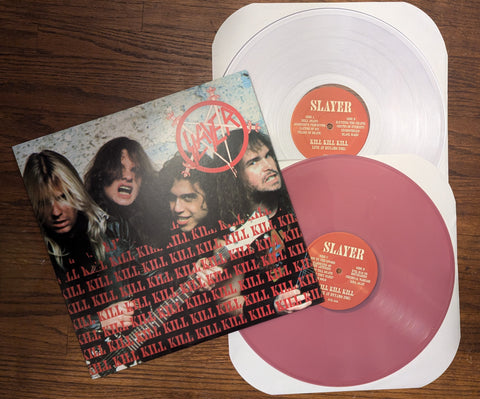 SLAYER KILL KILL DYNAMO HOLLAND -LIVE RECORD - clear and laveder vinyl