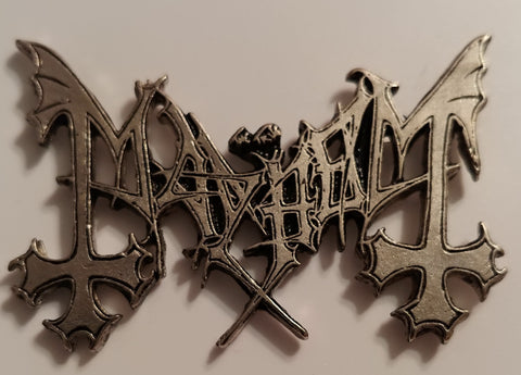 Mayhem logo Enamel Pin