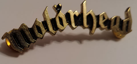 Motorhead gold logo Enamel Pin