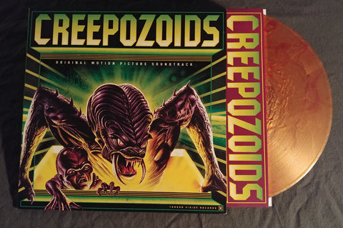 CreepoZoids Clear with Silver Pearlescent Swirl and Blood Red Swirl Vinyl Soundtrack