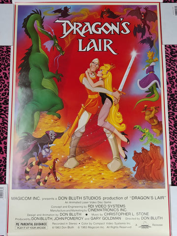 Dragons Lair original movie poster