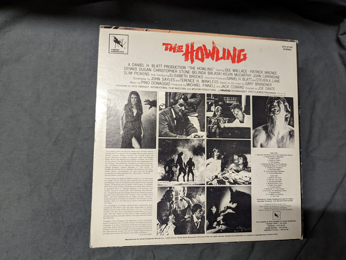 the HOWLING original -- USED -- Vinyl Soundtrack – Atomic Art and Music