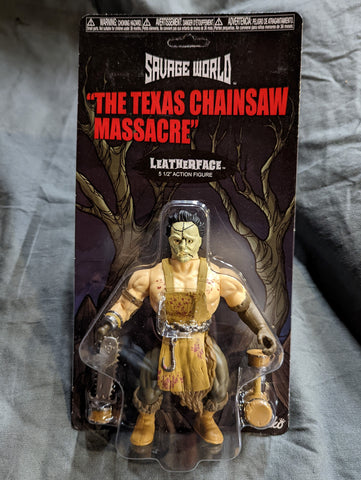 Savage World Texas ChainSaw Massacre Leather Face Action Figure